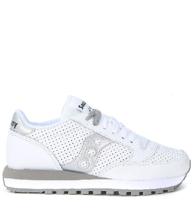 Saucony Sneaker  Jazz Limited Edition In Pierced White Leather In Bianco