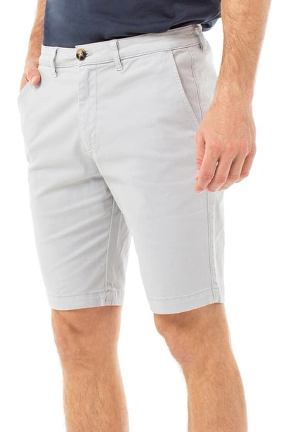 Liverpool Stretch Cotton Shorts In Fog