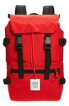 Topo Designs Rover Backpack In Red/ Red