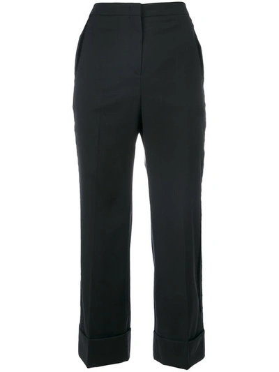 N°21 Cropped Tailored Trousers In Black