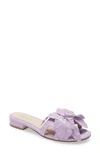 Cecelia New York Lila Slide Sandal In Lilac Leather