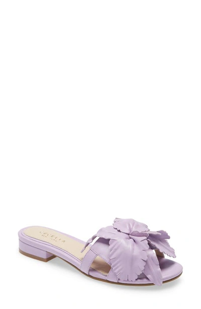 Cecelia New York Lila Slide Sandal In Lilac Leather