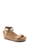 Birkenstock Women's Papillio Soley Buckle Wedge Sandals In Beige