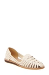 Nisolo Huarache Flat In White