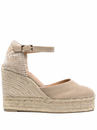 Castaã±er Carol Espadrille With Wedge In Beige