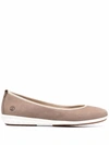 Timberland Women's Bradstreet Ultra Ballerina Flats Women's Shoes In Taupe Nubuck