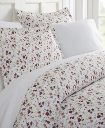 Ienjoy Home Tranquil Sleep Patterned Duvet Cover Set By The Home Collection, King/cal King Bedding In Pink Blossoms