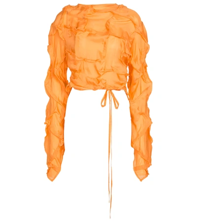 Acne Studios Long Sleeve Shirt Sunflower Yellow In Orange