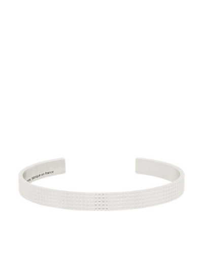 Le Gramme Sterling Silver Le 23g Guilloché Polished Bracelet