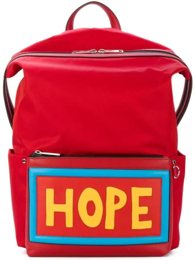 Fendi Hope Backpack In Red