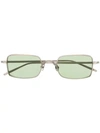 Matsuda Rectangular Sunglasses In Metallic