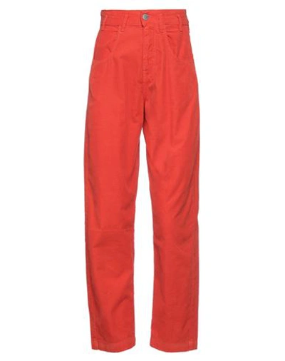 Massimo Alba Cropped Pants In Red