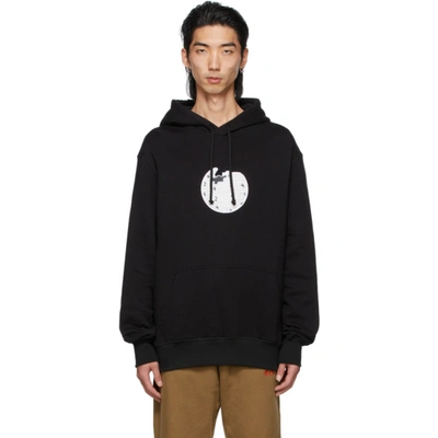 424 Patch-detail Cotton Hoodie In Black