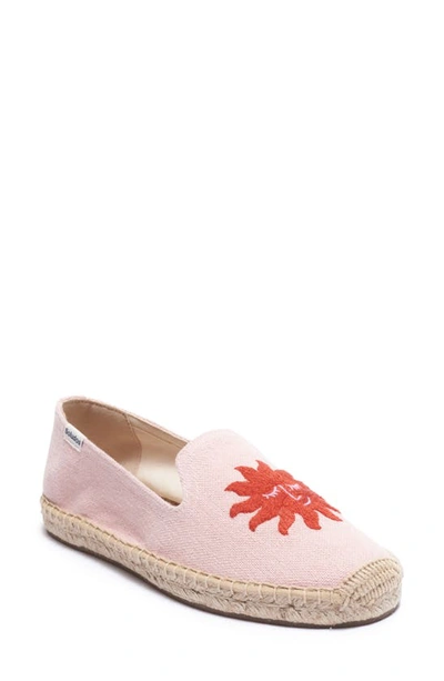 Soludos Sun Burst Espadrille Sandal In Soft Pink