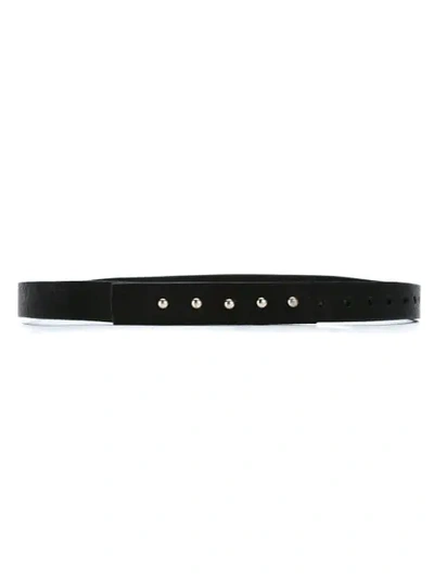 À La Garçonne Leather Belt In Black