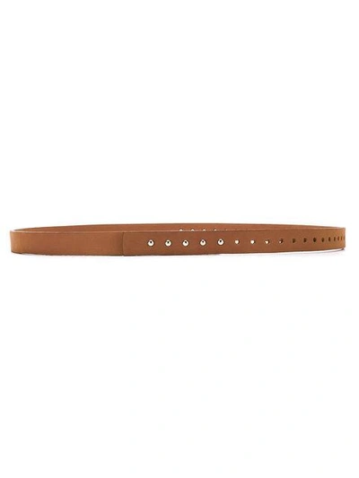 À La Garçonne Leather Belt In Brown