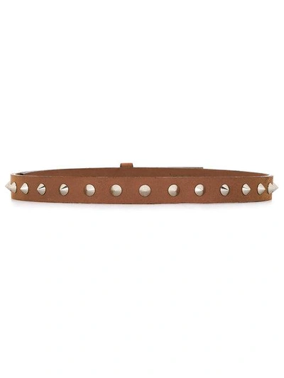 À La Garçonne Leather Belt In Brown