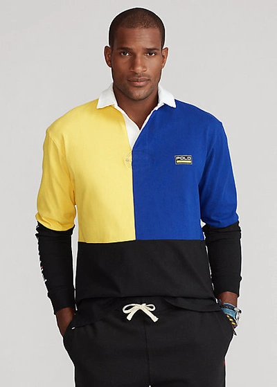 Polo Ralph Lauren Racing Rugby Shirt In Polo Black Multi
