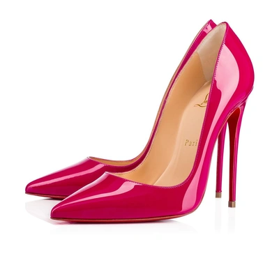Christian Louboutin Pigalle Follies Patent In Ultra Rose