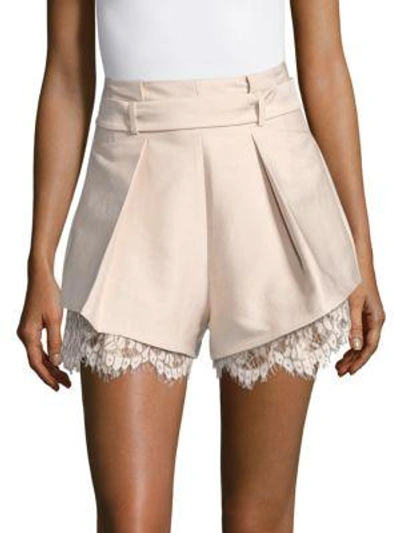 Keepsake Adorn Lace Shorts In Cream