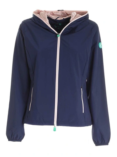 Save The Duck Stella Recycled Polyester Jacket In Blue