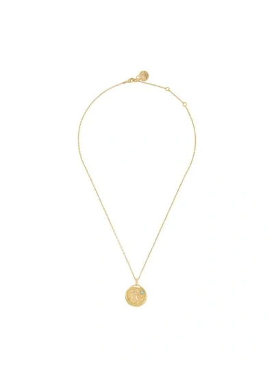 Goossens Talisman Virgo Pendant Necklace In Gold