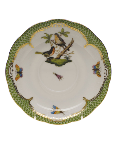 Herend Rothschild Bird Green Motif 08 Tea Saucer