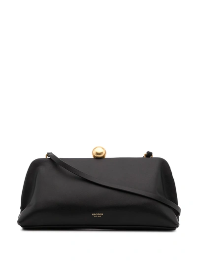 Oroton Nova Leather Clutch In Black ModeSens