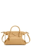 Givenchy Small Antigona Soft Satchel Bag In Calfskin In Tan