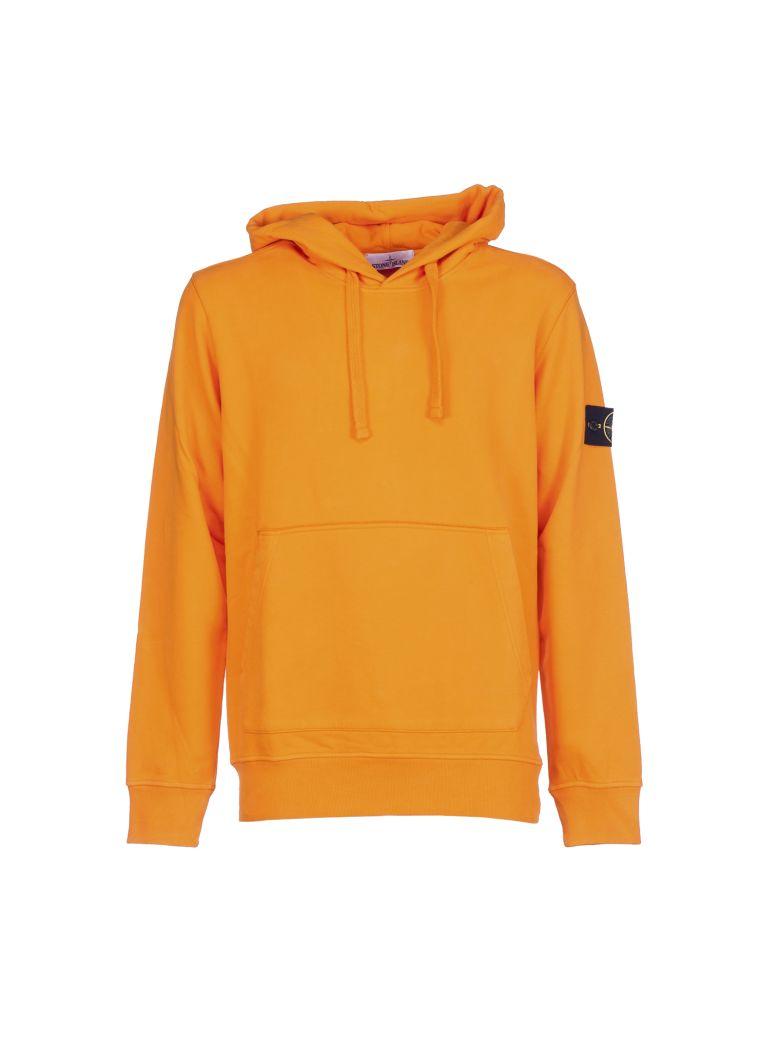 Stone Island Hoodie Sweatshirt In Orange | ModeSens