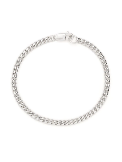 Missoma Curb-chain 18ct Rhodium-plated Sterling-silver Bracelet In Silver (silver)