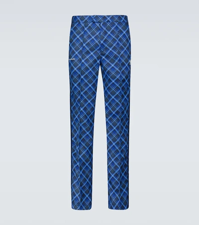 Adidas Originals Originals By Wales Bonner Tartan Track Pants In Blue