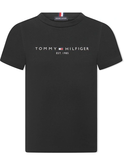 Tommy Hilfiger Kids T-shirt Essential Logo For Boys In Black