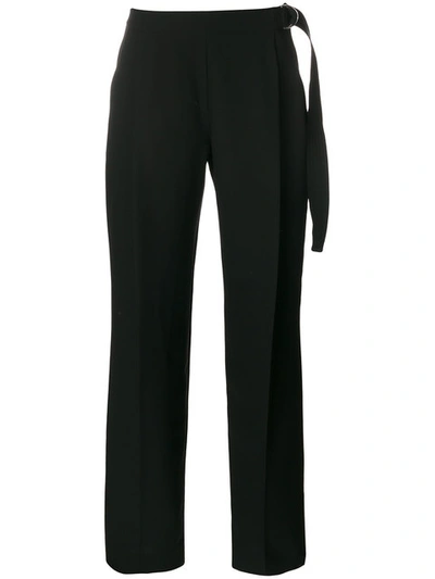 Carven Wide Leg Trousers In Black