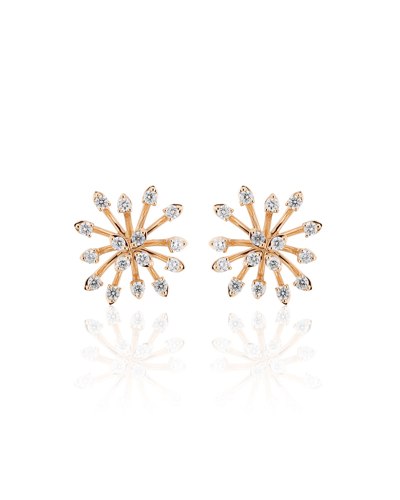 Hueb Women's Luminus 18k Rose Gold & Diamond Burst Earrings