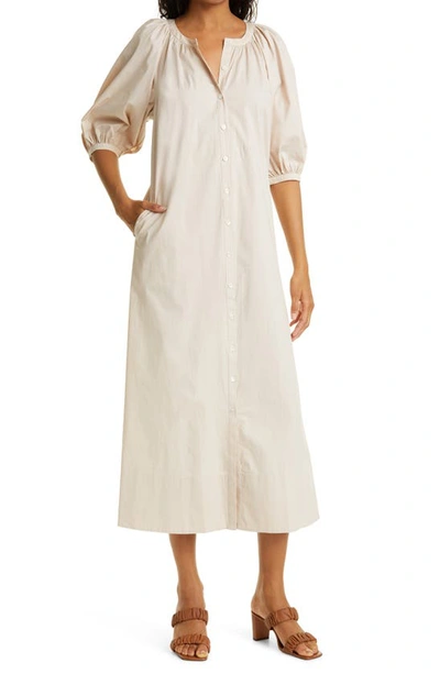 Staud Vincent Puff Sleeve Maxi Dress