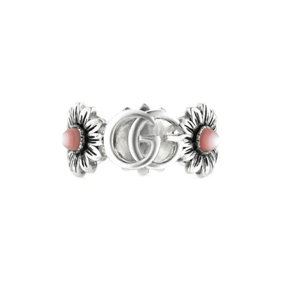 Gucci Double G Mother Of Pearl Ring In Undefined