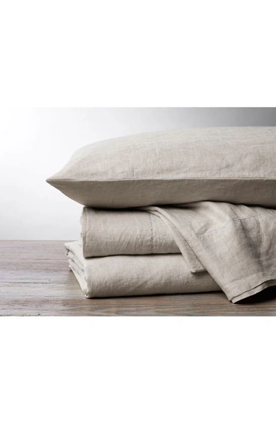 Coyuchi Set Of 2 Organic Linen Pillowcases In Natural Chambray