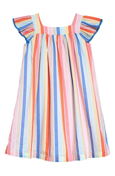 Tucker + Tate Kids' Print Summer Dress In White Rainbow Stripe