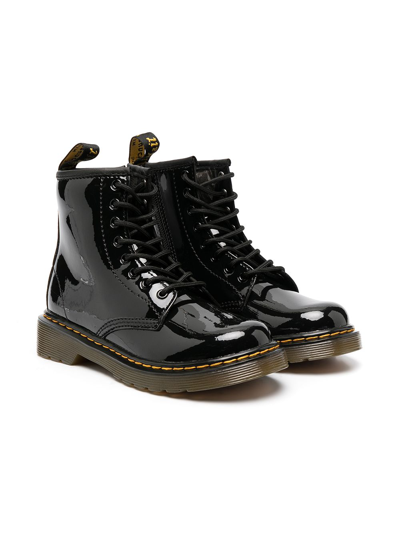 Dr. Martens Kids' Leather Vintage 1460 Boots In Black