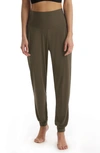 Commando Butter High Waist Joggers In Basil