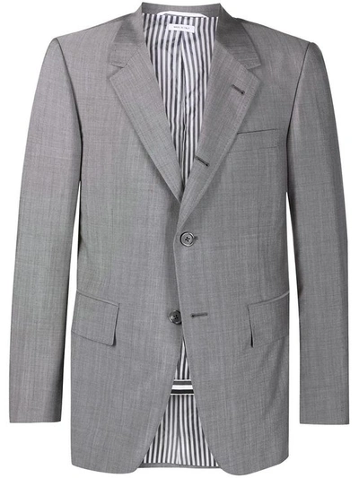 Thom Browne Men's Grey Wool Blazer