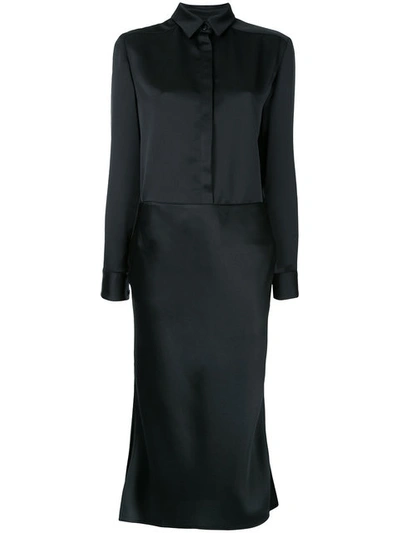 Christopher Esber Bias Shirt & Skirt Dress In Black