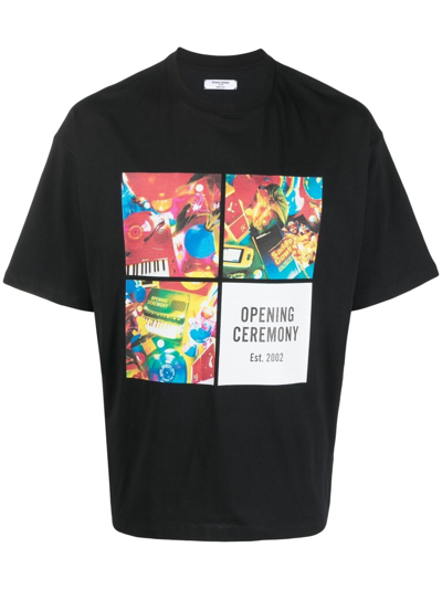 Opening Ceremony T-shirt Td 4 Boxes Print Regular In Black