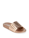 Steve Madden Aviana Slide Sandals In Rose Gold