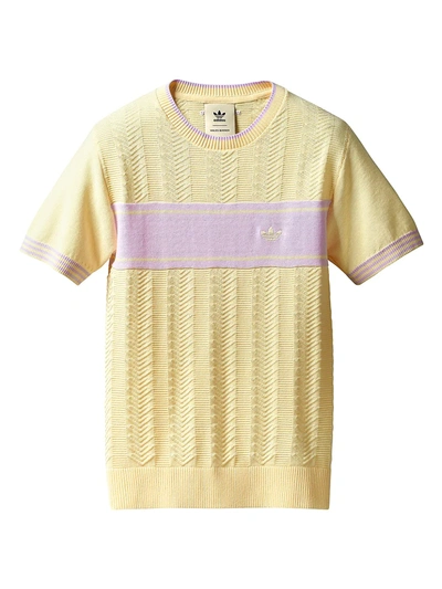 Adidas Originals Originals By Wales Bonner Knit T-shirt In Yellow