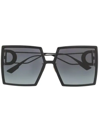 Dior 30montaigne Square Sunglasses In Black
