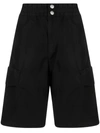 Carhartt Elasticated Cargo Shorts In Black