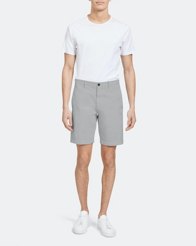 Theory 'zaine Patton' Cotton Blend Slim Fit Shorts In Bark