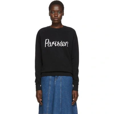 Maison Kitsuné Maison Kitsune Black Parisien Sweatshirt